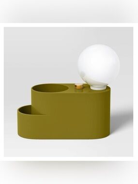 Room Essentials Mid-Century Modern Globe Light Desk Organizer - Green